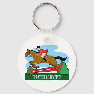 Pferd springen schlüsselanhänger