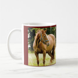 Pferd (Stute) in der Feld-Tasse Tasse