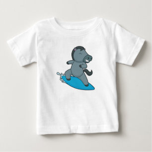 Pferd-Surfer-Wassersport Baby T-shirt
