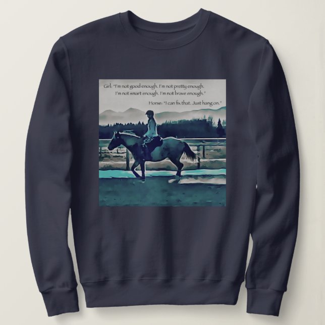 Pferd Sweatshirt (Design vorne)