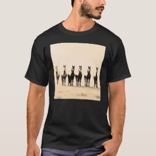 Pferd T-Shirt, Reit-Shirt, sonnenbeschienene Pferd T-Shirt