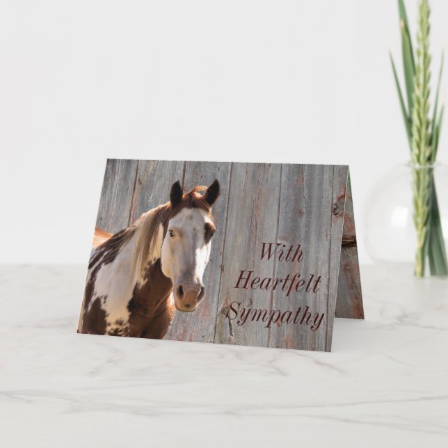 Pferd u. Barndoor Karte-fertigen jede mögliche Karte (Vorderseite)