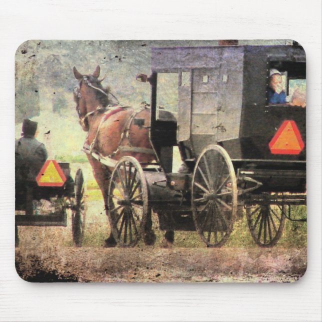 Pferd und Buggy Mousepad (Vorne)