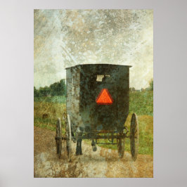 Pferd und Buggy Poster