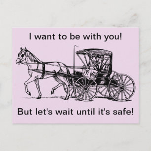 Pferd und Buggy Postkarte