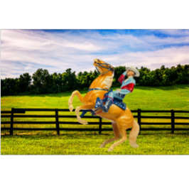 Pferd und Cowboy T-Shirt