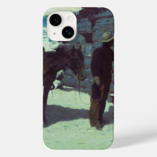 Pferd und Cowboy Winterschnee Case-Mate iPhone 14 Hülle