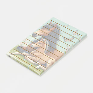 Pferd- und Foallenruhe im Frühjahr Post-it Klebezettel