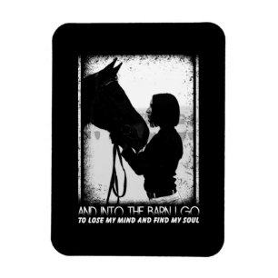 Pferd und in die Scheune gehe ich zu verlieren mei Magnet
