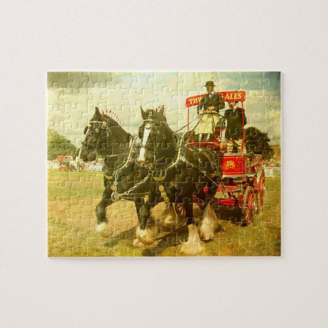 Pferd und Karren (Horizontal)
