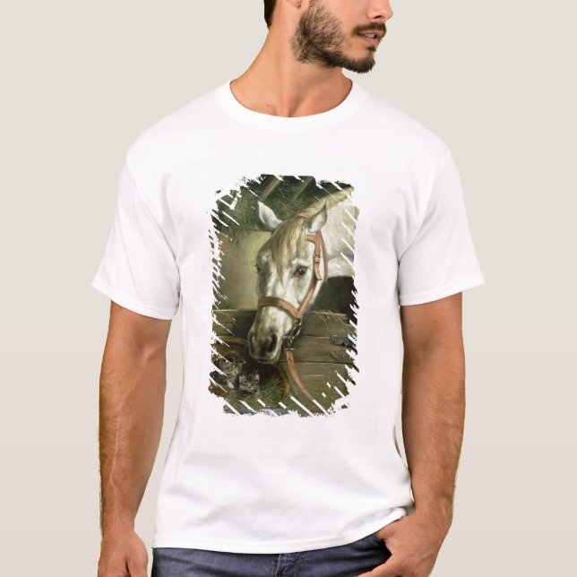 Pferd und Kätzchen, 1890 T-Shirt (Vorderseite)