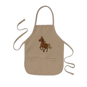 Pferd und Katze Kinderschürze