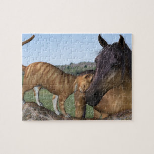 Pferd- und Katzenpuzzle - Liebe Thy Neigh-Purr