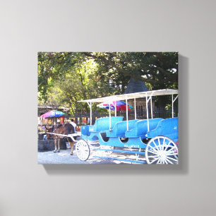 Pferd und Kutsche New Orleans French Quarter Leinwanddruck