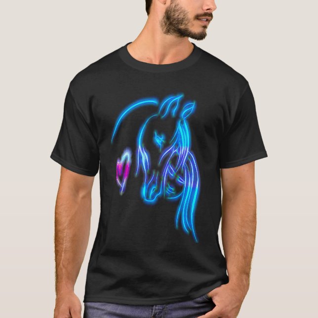 Pferd und Mädchen für Frauen Reiten für Mädchen T-Shirt (Vorderseite)