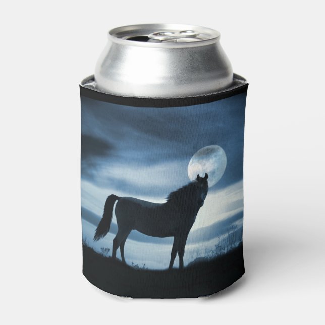 Pferd und Mond können kühlen Dosenkühler (Kanne Vorderseite)