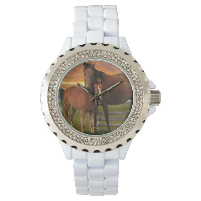 Pferd und Pony Armbanduhr (Vorderseite)