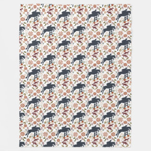 Pferd und Reiter Fleece Blanket Reittiere Dekorati