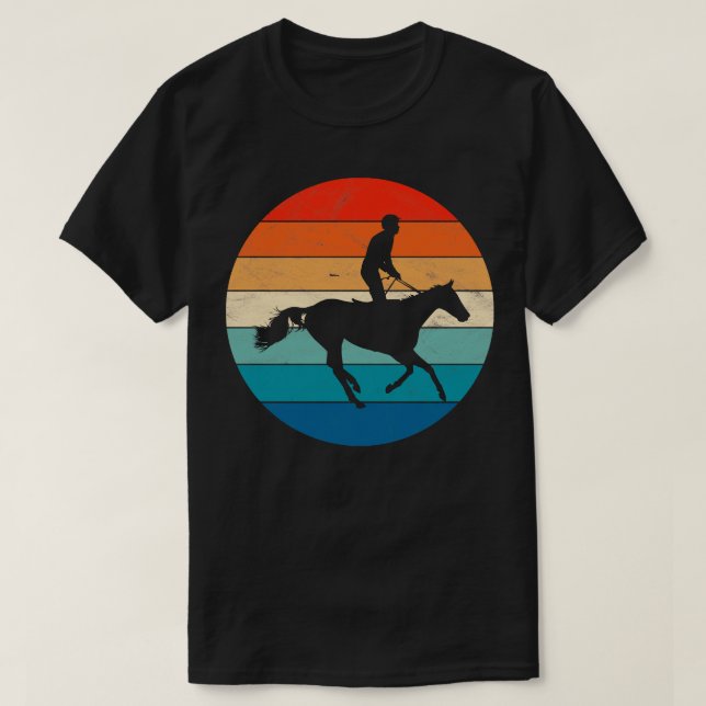 Pferd und Reiter T-Shirt (Design vorne)
