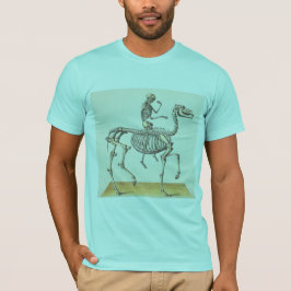 Pferd und Reiterskelett T-Shirt