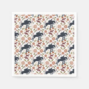 Pferd und Rider Napkin   Herbst Reittiere Ar Serviette