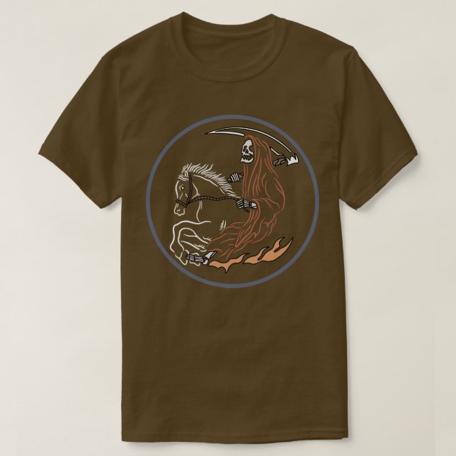 Pferd und Schädel T-Shirt (Design vorne)