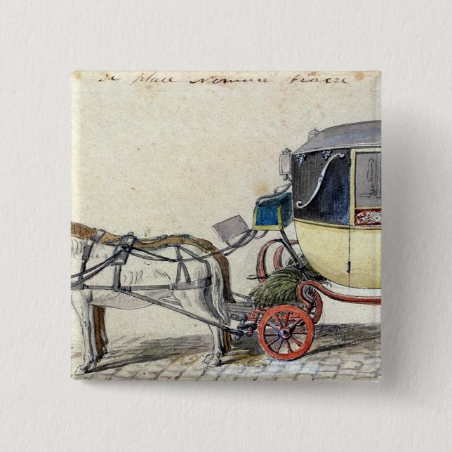 Pferd und Wagen, 1825 Button (Vorderseite)
