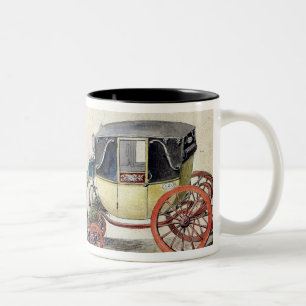 Pferd und Wagen, 1825 Zweifarbige Tasse
