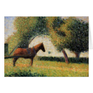Pferd und Warenkorb von Georges Seurat