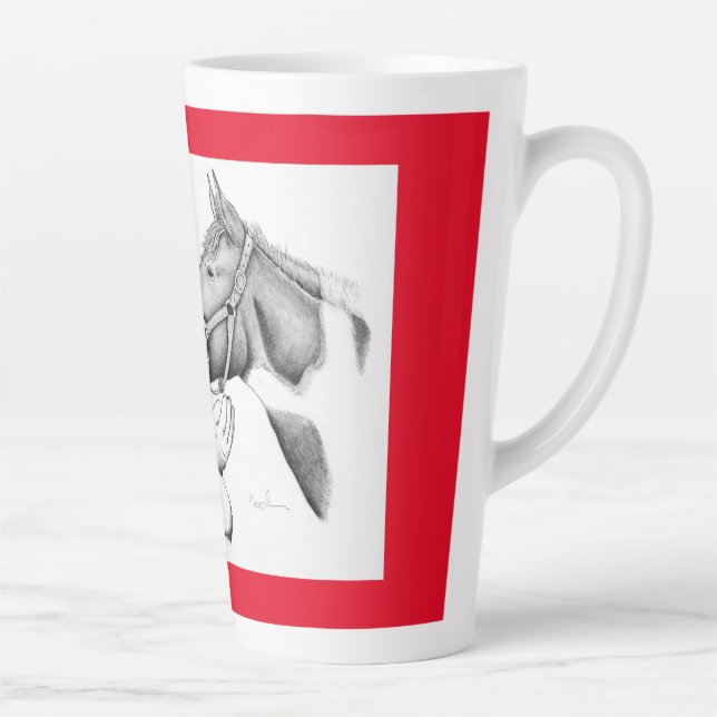 Pferd und Weihnachtsmann Milchtasse (Rechts)