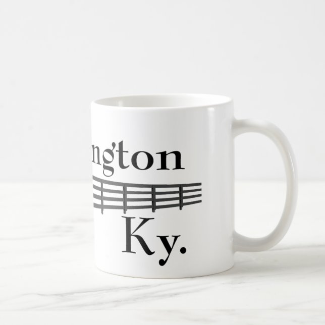 Pferd und Zaun Lexingtons Kentucky Kaffeetasse (Rechts)