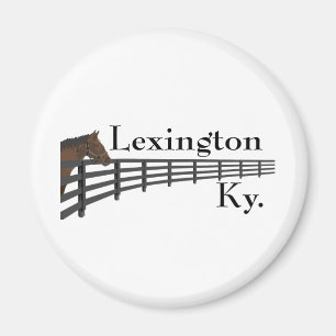 Pferd und Zaun Lexingtons Kentucky Magnet