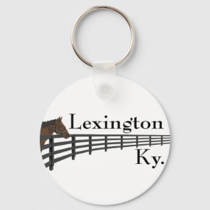 Pferd und Zaun Lexingtons Kentucky Schlüsselanhänger