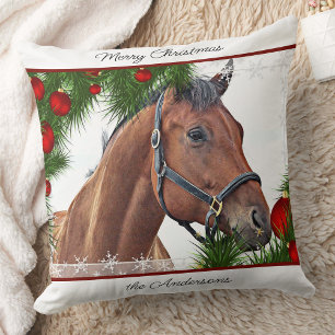 Pferd Weihnachten Pferde Pferde Niedlich Pony Pfer Kissen
