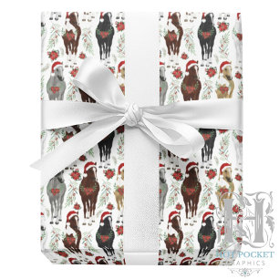 Pferd Weihnachtsgeschenkpapier Geschenkpapier
