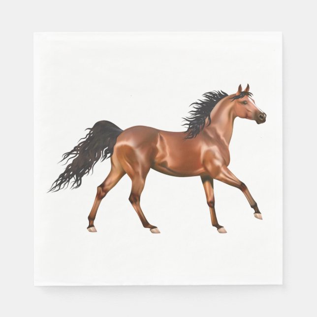 Pferd Western Country Cowboy Reittier Cowgirl Serviette (Vorderseite)