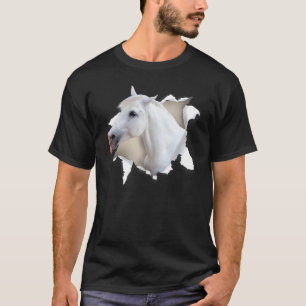 Pferd zerrissenes Tuch Pferd Für Mädchen Jungen T-Shirt