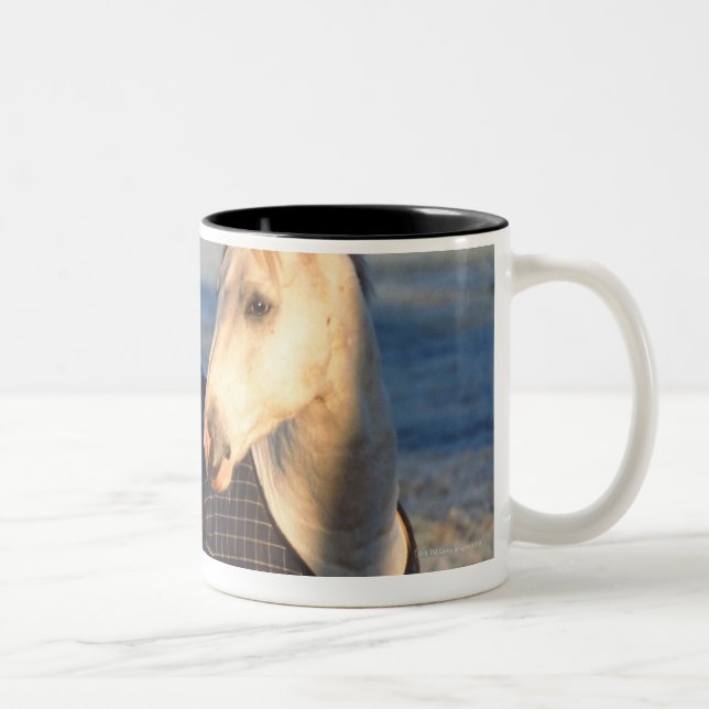 Pferd Zweifarbige Tasse (Rechts)