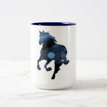 Pferdc$zwei-ton Tasse