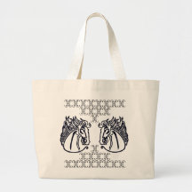 Pferde auf riesiger Taschen-Tasche