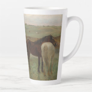 Pferde auf Wiese, Ölgemälde, Edgar Degas Milchtasse