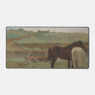 Pferde auf Wiese, Ölgemälde, Edgar Degas Schreibtischunterlage