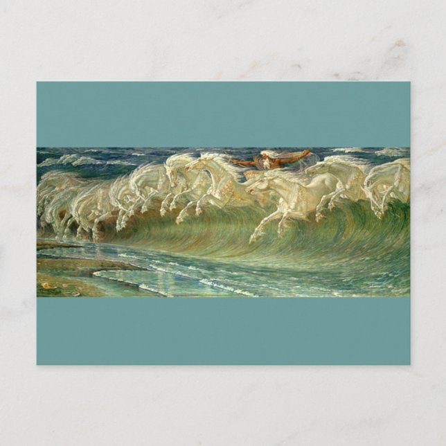 Pferde aus Neptun Postkarte (Vorderseite)