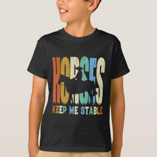 Pferde Behalten Gestell Pferde Reitausflüge Eques T-Shirt