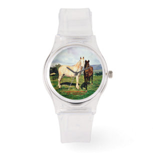 Pferde/Cabalos/Horses Armbanduhr