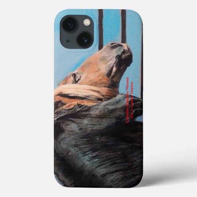 Pferde/Cabalos/Horses Case-Mate iPhone Hülle (Rückseite)