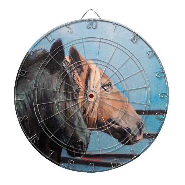 Pferde/Cabalos/Horses Dartscheibe (vorne)