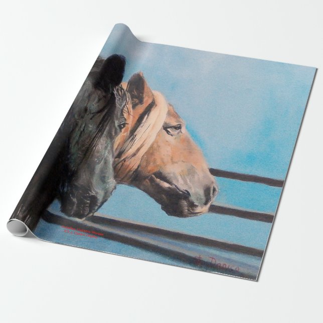 Pferde/Cabalos/Horses Geschenkpapier (Ungerollt)