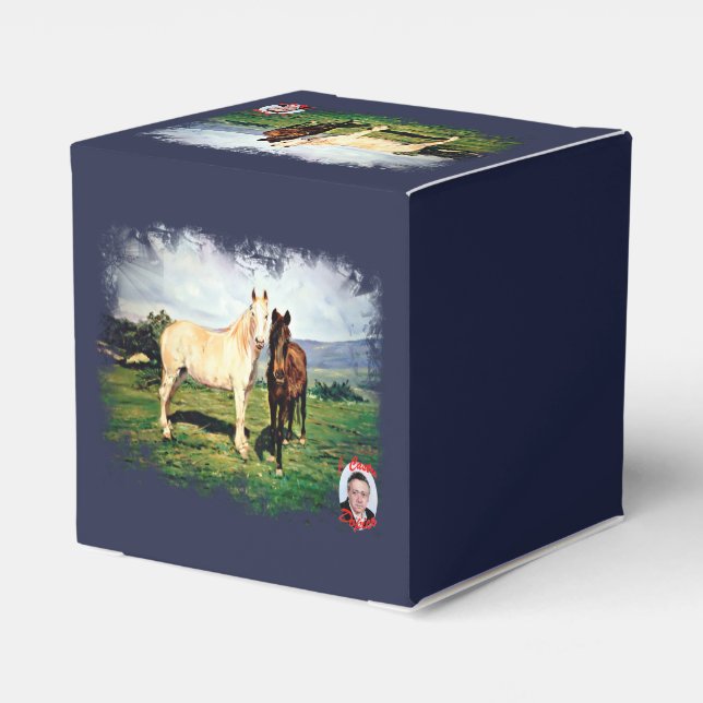 Pferde/Cabalos/Horses Geschenkschachtel (Rückseite)