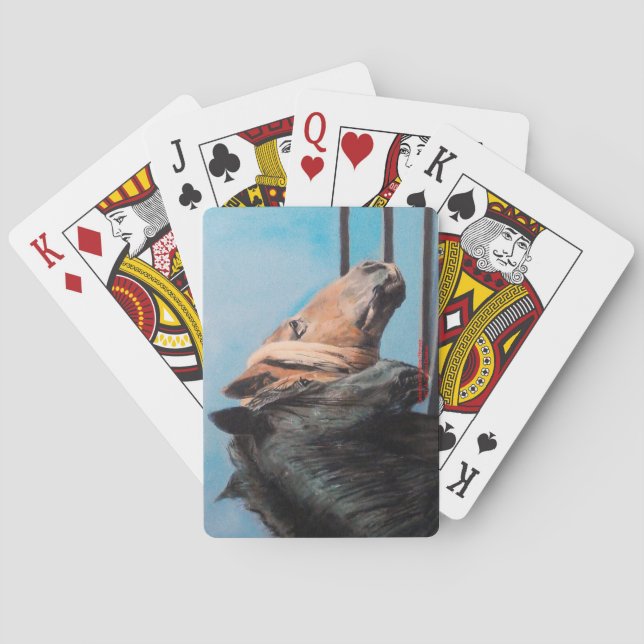 Pferde/Cabalos/Horses Spielkarten (Rückseite)